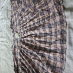 Free people Jessie plaid balloon sleeve